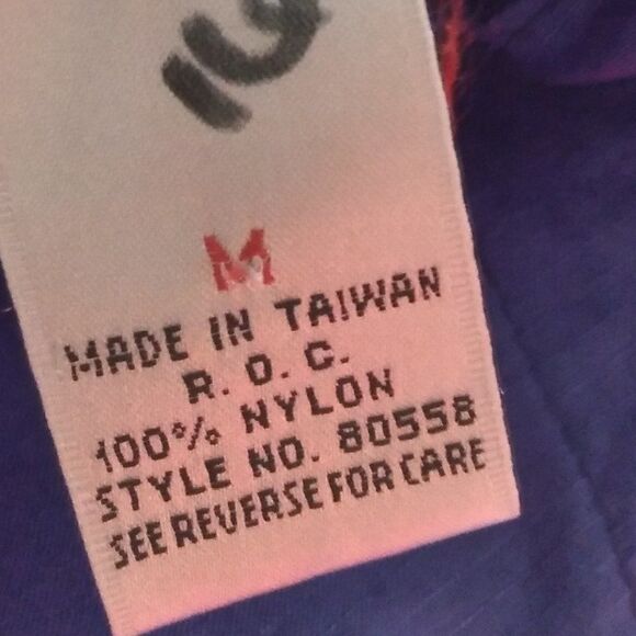 Vintage Lotto Neon Color Block Pullover Windbreaker Jacket Hooded - Picture 6 of 10